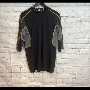 DEMARINI MENS GAME DAY 3/4 SLEEVE SHIRT EUC SZ L